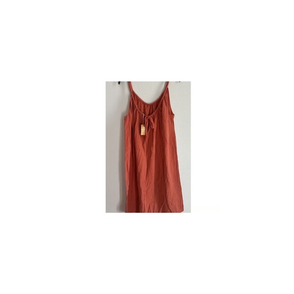 Kona Sol - Women's Midi Cover up Dress  rust pumpkin orange SIZE L-XL ( 12-18) - Picture 9 of 9
